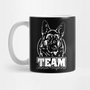 Funny Proud German Shepherd Team K9 dog sport portrait Mug